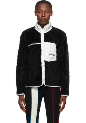 AMBUSH Black Fleece Zip-Up Jacket