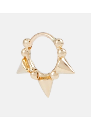 Maria Tash Triple Short Spike Clicker 14kt yellow gold single hoop earring