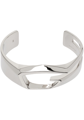 Givenchy Silver G Cut Cuff Bracelet