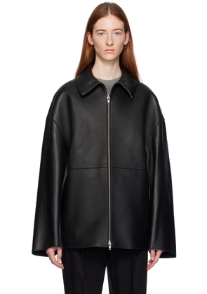 Teurn Studios SSENSE Exclusive Black Boel Leather Jacket