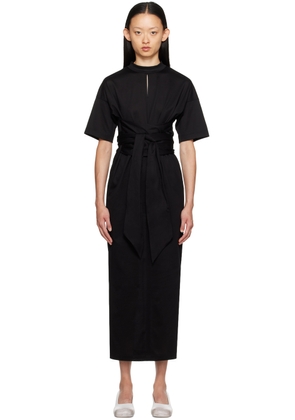 Mame Kurogouchi Black Suvin Midi Dress