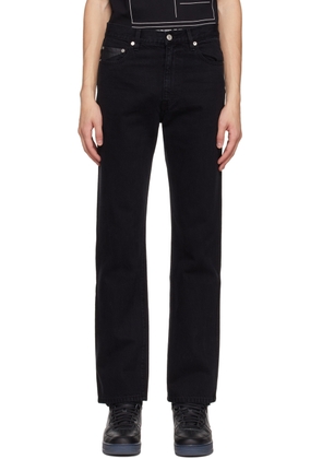 Helmut Lang Black Monochrome Straight Jeans