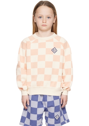Wynken Kids Pink & Off-White Raglan Sweatshirt