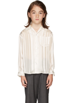 BO(Y)SMANS Kids White Striped Shirt