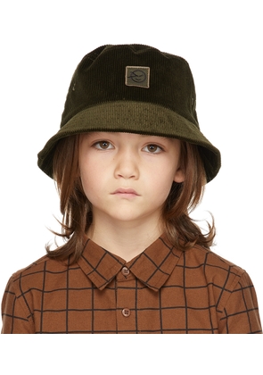 Wynken Kids Green Corduroy Bucket Hat