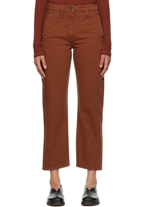 LEMAIRE Orange Twisted Jeans