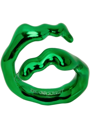 HUGO KREIT SSENSE Exclusive Green Coral Twist Ring
