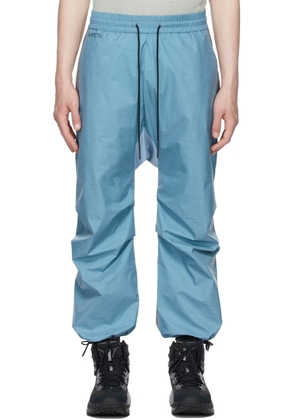 BYBORRE Blue & Grey Weight Map Field Lounge Pants