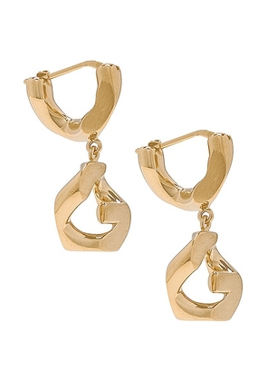 Givenchy G Pendant Earrings in Golden Yellow - Metallic Gold. Size all.