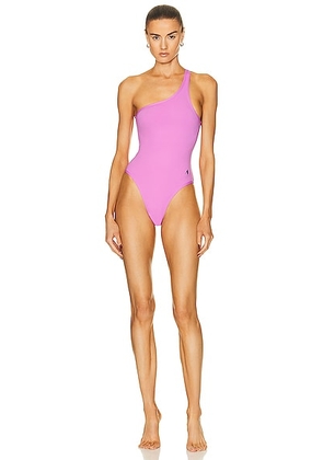 THE ATTICO One Shoulder Swim Suit in Hot Pink - Pink. Size XS (also in ).