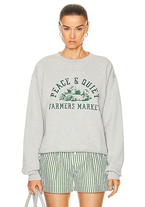 Museum of Peace and Quiet Farmers Market Sweater in Heather - Grey. Size XS (also in ).