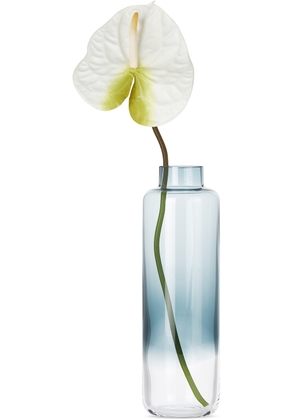 NUDE Glass Blue Glass Small Magnolia Vase