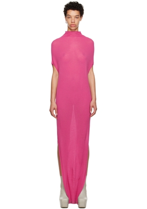 Rick Owens Pink Crater Maxi Dress