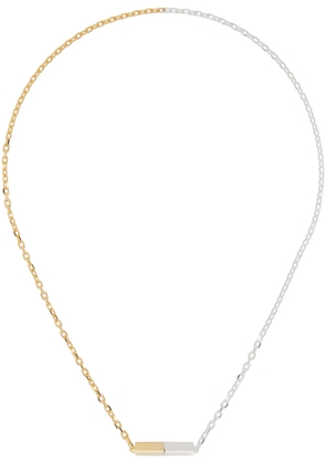 Bottega Veneta Gold & Silver Pendant Necklace