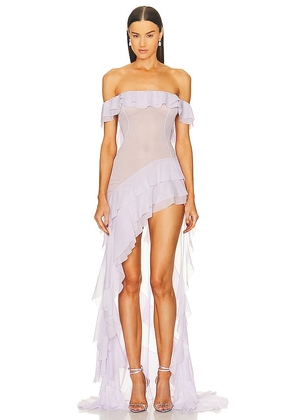 Helsa The Thea Gown in Lavender. Size L, M.