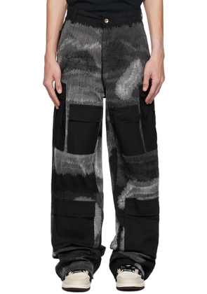Who Decides War SSENSE Exclusive Black Blessed Cargo Pants