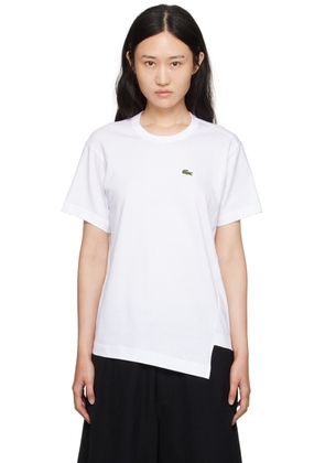 Comme des Garçons Shirt White Lacoste Edition T-Shirt