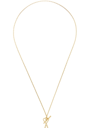 AMI Paris Gold Ami de Caur Chain Necklace
