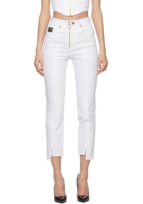 Versace Jeans Couture White Cropped Jeans