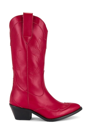 ALOHAS Liberty Boot in Red. Size 36.