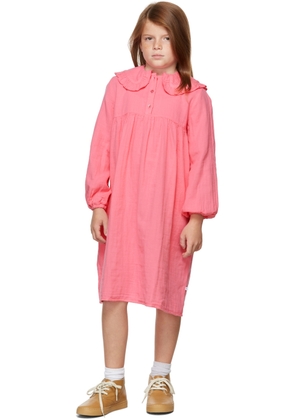 Repose AMS Kids Pink Fancy Collar Dress
