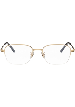 Cartier Gold Half-Rim Rectangular Glasses