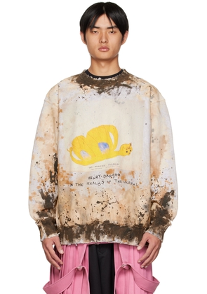 KIDILL Off-White Henry Darger Edition Printed Sweatshirt