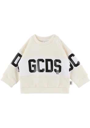 GCDS Kids Baby Off-White Printed Sweatshirt