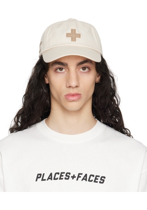 PLACES+FACES Off-White Appliqué Cap
