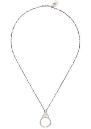Yohji Yamamoto Silver Glass Holder Necklace