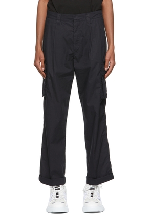 MCQ Black Pleated Airy Cargo Pants