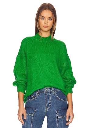 PISTOLA Carlen Mock Neck Sweater in Green. Size M, XS.