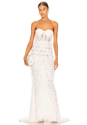 retrofete Irini Dress in White. Size M, S, XL, XXS.