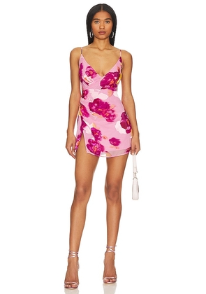 NBD Alara Mini Dress in Pink. Size L, M, XL.