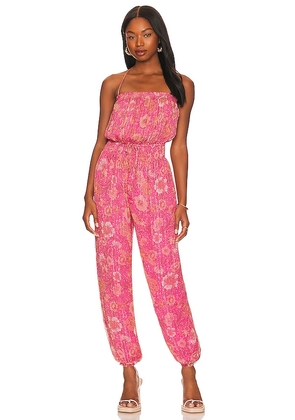 Tularosa Corinne Jumpsuit in Pink. Size S.