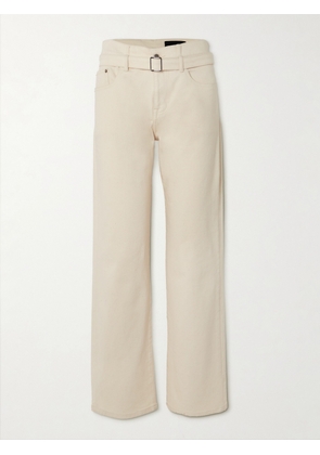 Proenza Schouler - Ellsworth Belted High-rise Straight-leg Jeans - White - 24,25,26,27,28,29,30