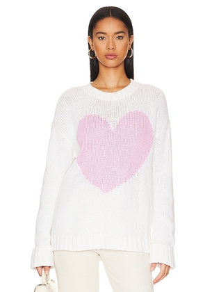 Show Me Your Mumu Sweetheart Sweater in White. Size L, M, S.