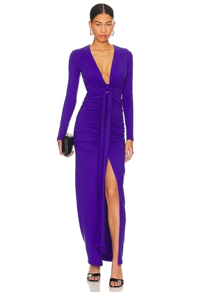 Susana Monaco Tie Front Dress in Purple. Size M.