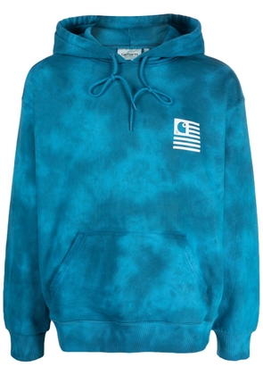 Carhartt WIP marbled-print hoodie - Blue