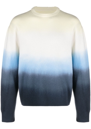 Jil Sander gradient-effect knit jumper - Blue