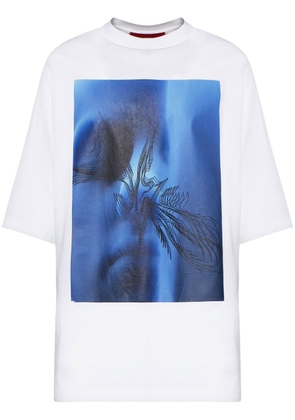 A BETTER MISTAKE oversized graphic-print T-shirt - White