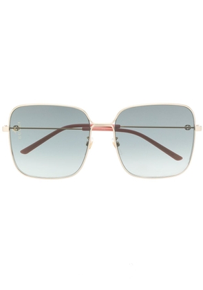 Gucci Eyewear oversized square-frame sunglasses - Gold
