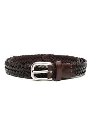 Brunello Cucinelli braided leather belt - Brown