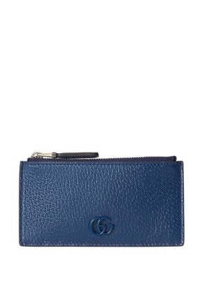 Gucci GG Marmont leather zip wallet - Blue