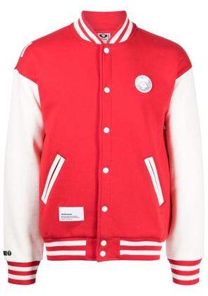 AAPE BY *A BATHING APE® patch-detail cotton bomber jacket - Red