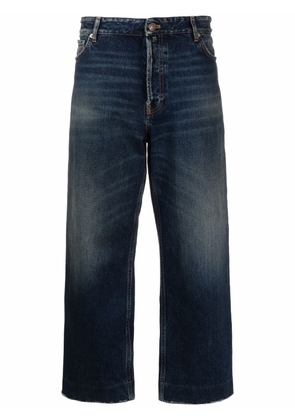 Balenciaga cropped wide-leg jeans - Blue