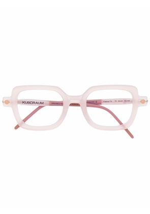 Kuboraum square frame glasses - Pink