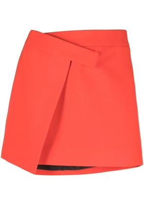 The Attico Cloe asymmetric miniskirt - Red