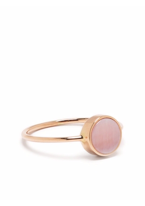 GINETTE NY 18kt rose gold mini Ever mother-of-pearl disc ring