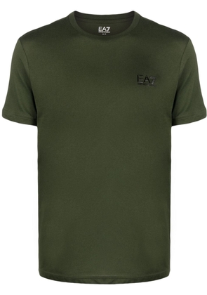 Ea7 Emporio Armani logo-print cotton T-shirt - Green
